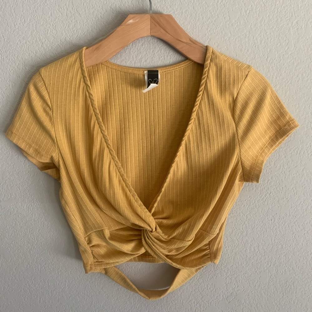 Cute Gold Crop Top